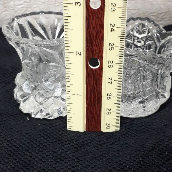 Vintage toothpick holders - Lot of 5 crystal/glass - Picture 7 of 10